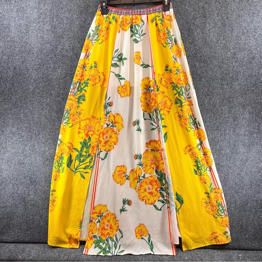 Flying Tomato Maxi Skirt Womens Small Boho Floral Colorful Hippie‎ Artsy Indie